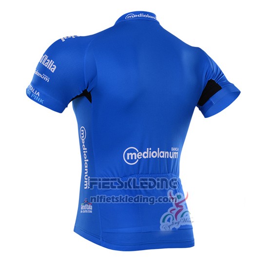 2016 Fietskleding Giro d'Italia Blauw en Wit Korte Mouwen en Koersbroek